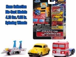 TRANSFORMES G1 – 3 VEHICLES SET - DIE-CAST NANO MODELS Modelli In Scala Jada Toys