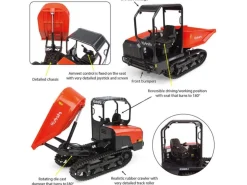 UNIVERSAL HOBBIES UH8155 MINI DUMPER CINGOLATO KUBOTA KC300HR-5 1:24 Modellino