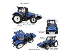 UNIVERSAL HOBBIES UH6402 TRATTORE NEW HOLLAND T6.180 METHANE 1:32 Modellino