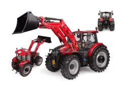 UNIVERSAL HOBBIES UH6822 TRATTORE CON PALA CASE IH FARMALL 120C W/L635 FRONT LOADER 1:32 Modellino