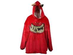 Warhammer 40k Oversized Felpa Con Cappuccio Blanket Squig Red Aaa Merchandise