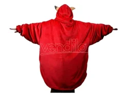 Warhammer 40k Oversized Felpa Con Cappuccio Blanket Squig Red Aaa Merchandise