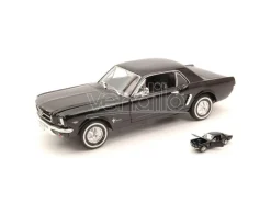 Welly WE2451BK FORD MUSTANG COUPE' 1964 BLACK 1:24 Modellino