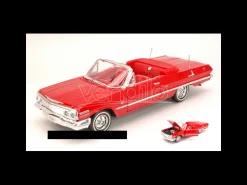 Welly WE2434R CHEVROLET IMPALA OPEN 1963 RED 1:24 Modellino
