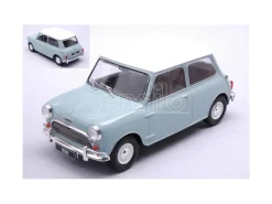 WHITEBOX WB124183 AUSTIN MINI COOPER S 1965 LIGHT BLUE/WHITE RHD 1:24 Modellino