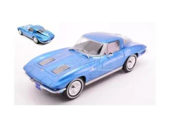 WHITEBOX WB124232 CHEVROLET CORVETTE (C2) STRINGRAY 1963 BLUE 1:24 Modellino