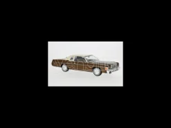 WHITEBOX WB124261 DODGE ROYAL MONACO COUPE 1977 BROWN/BEIGE 1:24 Modellino