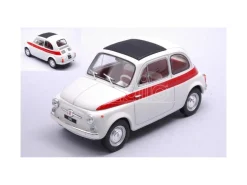WHITEBOX WB124182 FIAT 500 1960 WHITE/RED 1:24 Modellino