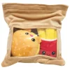 Yummis Together Peluche Figures 2 Pack Burger & Fries In Take Away Bag 21 Cm Joy Toy (it)