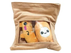 Yummis Together Peluche Figures 2 Pack Sausage & Mustard In Take Away Bag 21 Cm Joy Toy (it)