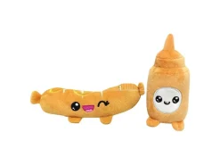 Yummis Together Peluche Figures 2 Pack Sausage & Mustard In Take Away Bag 21 Cm Joy Toy (it)