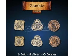 ZOMBIE METAL COINS SET (24) MONETE DM VAULT