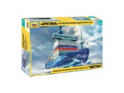 ZVEZDA Z9044 ARKTIKA RUSSIAN NUCLEAR ICEBREAKER KIT 1:350 Modellino