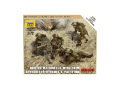 Zvezda Z6167 British Machine Gun Con Crew  Kit 1:72 Modellino