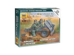 Zvezda Z6156 GERMAN 75 mm GUN WITH CREW KIT 1:72 Modellino