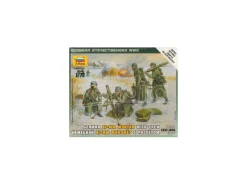 Zvezda Z6209 GERMAN  80mm MORTAR W/CREW KIT 1:72 Modellino