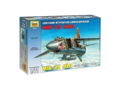 ZVEZDA Z7218 MIG 23 MDL SOVIET FIGHTER KIT Modellino