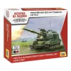 ZVEZDA Z7428 MSTA-S RUSSIAN 152 mm SELF PROPELLED HOVITZER KIT 1:100 Modellino