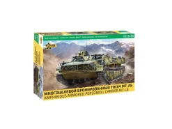 ZVEZDA Z3652 MT-LB AMPHIBIOUS ARMORED PERSONNEL CAR KIT 1:35 Modellino