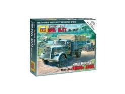 ZVEZDA Z6126 OPEL BLITZ 3T GERMAN CARGO TRUCK 1937-1944 KIT 1:100 Modellino