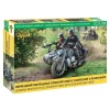 Zvezda Z3717 Zundapp K800 Motorcycle W/sidecar E Crew Kit 1:35 Modellino